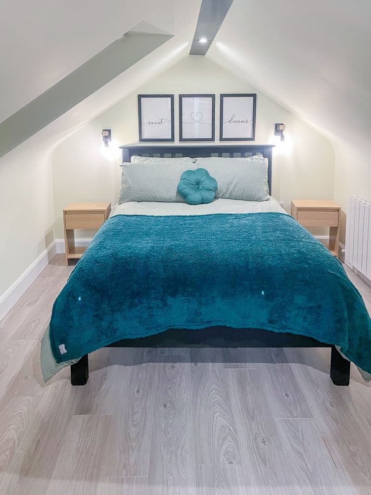 double bed upstairs